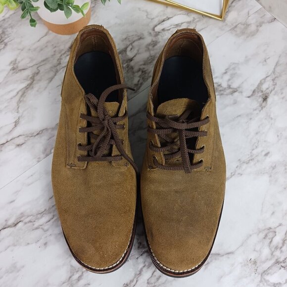 TIMBERLAND Men's Kendrick olive nubuck Suede Plain Toe Oxfords size 8 leather - Picture 2 of 12